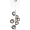 Image de Lampe suspendue, métal. Chrome, H 170 cm