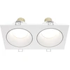 Image de Luminaire encastré, aluminium, 2 flammes, blanc, IP65, L 17 cm