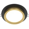 Image de Luminaire encastré, métal noir doré 1x GX53, D 11cm