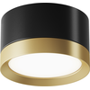 Image de Maytoni Hoop plafonnier, lampe de plafond GX53 5cm noir / or