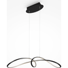 Image de Maytoni Lampe à suspendre Curve Black MOD156PL-L52B4K