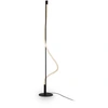 Image de Lampadaire LED, aluminium noir H 150 cm