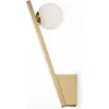 Image de Maytoni Applique murale or Abat-jour en verre blanc 1xG9 40W IP20 Série Kazimir