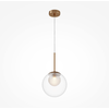 Image de Maytoni Lampe à suspendre Or Verre Boule Ø20cm G9 20W Basic Form Lampe à suspendre
