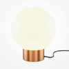 Image de Lampe de table sphère en verre avec monture dorée Basic form 1xE14 40W Maytoni