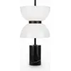 Image de Lampe de table noire avec abat-jour unique blanc Kyoto LED 11W Maytoni