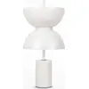 Image de Lampe de table blanche avec abat-jour unique blanc Kyoto LED 11W Maytoni