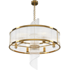 Image de Maytoni Lampe à suspendre Lustre rond or transparent 6xE14 60W Salon