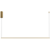 Image de Lampe suspendue ligne horizontale minimaliste en laiton 120 cm Halo LED 16W Maytoni