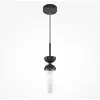 Image de Suspension Kyoto noire 1xG9x28W, effet marbre, dimensions : 336,5 x 10 x 10 cm, IP20, Maytoni