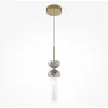 Image de Suspension Kyoto dorée et grise 1xG9x28W, effet marbre, dimensions : 336,5 x 10 x 10 cm, IP20, Maytoni