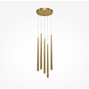 Image de Maytoni Cascade LED Lampe à suspendre 31W, 5 flammes, laiton, blanc chaud, IP20