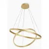 Image de Suspension LED à anneaux réglables RIM, laiton et blanc, 84 W, lumière blanche variable, 7 500 lm, aluminium, dimensions : 134 x 80 x 80 cm, IP20, Maytoni