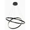 Image de Suspension LED à anneaux réglables RIM, noir et blanc, 83 W, lumière blanche variable, 7 000 lm, aluminium, dimensions : 134 x 80 x 80 cm, IP20, Maytoni