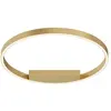 Image de Plafonnier LED rond RIM, finition laiton et blanc, 35 W, lumière réglable (chaude / neutre), 2975 lm, aluminium, dimensions : 3,5 x 60 x 60 cm, IP20, Maytoni