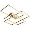 Image de Maytoni Rida LED plafonnier 78W, moderne, rectangulaire, or, 4300lm