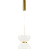 Image de Lampe à suspendre moderne Kyoto en or, verre blanc, LED 11W, Maytoni, 3000K lumière chaude