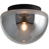 Image de Plafonnier demi-cercle rond noir brillant 1xE27 60W Maytoni