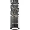 Image de Suspension LED Ordo noire 12 W, blanc chaud, 1 600 lm, métal, dimensions : 384 x 8 x 8 cm, IP20, Maytoni