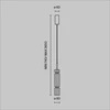Image de Ordo LED 12W chrome tube verre lampe suspendue décorative Maytoni
