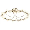 Image de Maytoni LED Plafonnier Tessara Or Ø80cm Blanc chaud 72W Métal Plastique