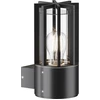 Image de Applique d'extérieur moderne graphite E27 15W Barrel Maytoni