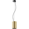 Image de Maytoni Efir LED Lampe à suspendre 25W, noir-or, Ø9.5cm, blanc chaud