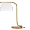 Image de Lampe de table or avec abat-jour en verre Cabaret LED 8W Maytoni