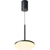 Image de Maytoni Lampe à suspendre moderne noire ronde Plato LED 12W IP20 3000K lumière chaude