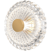 Image de Applique murale LED Amulet dorée et transparente, 3 W, blanc chaud, 90 lm, verre, dimensions : 18 x 11 x 18 cm, IP20, Maytoni