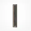 Image de Applique murale LED à motif pierre ORIGN, noir, 70 W, lumière chaude, 1 000 lm, dimensions : 80,7 x 15 x 6 cm, IP20, Maytoni