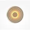 Image de Applique murale LED ronde NAMI, gris, 6 W, lumière chaude, 100 lm, aluminium, dimensions : 40 x 40 x 8 cm, IP20, Maytoni
