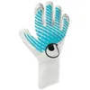 Image de uhlsport Gants de Gardien de But de Football Fangmaschine Cybertec - Flex HN, Blanc/Cyber Bleu/Noir en occasion ou reconditionné