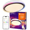 Image de LEDVANCE SMART + WIFI LED plafonnier, blanc/noir, 38W, 1050lm, fonction lumière blanche, dimmable, effet lumineux dynamique Magic-RGB, longue durée de vie, montage facile, contrôlable par app, 2700 - 6500K