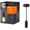 Image de LEDVANCE Vintage 1906 Suspension ROUND E27, noir, max. 25W (LED 15W), culot E27, baldaquin rond, suspension d'intérieur, combinaison avec les lampes 1906 Vintage, combinaison avec des lampes intelligentes