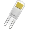 Image de OSRAM LED PIN Ampoule LED en verre clair, de 1,8 W pour 200 lm, lumière blanche chaude de 2700 K, multicolore, culot Retrofit G9, CRI 80, EEK E, diamètre 15 mm.