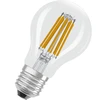 Image de OSRAM LED Superstar Classic Ampoule LED A 100 en forme d'ampoule classique, corps en verre transparent, 7.2 W, 1521 lm, douille E27, lumière blanche chaude de 2700 K, EEK A, 60 mm de diamètre, 2-Pack