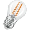 Image de OSRAM LED Superstar Classic ampoule LED P 40 en forme de mini-boule classique, corps en verre transparent, 2.2 W, 470 lm, douille E27, lumière blanche chaude de 2700 K, EEK A, diamètre 45 mm.