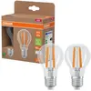 Image de Ampoule LED OSRAM Energy Class en forme d'ampoule classique, 3.8 W / 806 lm, EEK A, lumière blanche froide (4000 K), CRI 80, en verre transparent sans plomb, culot E27, IP20, diamètre 60 mm.