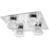 Image de Ledvance LED Deckenleuchte Badlampe Orbis Flame Chrom 35x35cm IP44 4 x 5,5W 1740lm 3000K/4000K Click-CCT