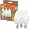 Image de 3 x Osram LED Kerzen 4,9W = 40W E14 matt 230V 470lm warmweiß 2700K