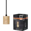 Image de OSRAM Vintage 1906® Suspension CYLINDER WOOD E27, bois, max. 15W LED, culot E27, suspension d'intérieur, baldaquin rond, combinaison avec des ampoules 1906 Vintage, combinaison avec des ampoules intelligentes