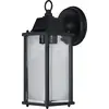 Image de OSRAM ENDURA Classic lampe d'extérieur M E27 noir, IP43, boîtier en aluminium, verre clair, sans ampoule, montage mural pour zones protégées