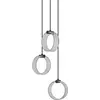 Image de OSRAM Decor Circle luminaire décoratif suspendu, 3 flammes, PL, 20W, 1300lm, 3000K/4200K/6500K, blanc chaud/blanc froid/lumière du jour, interrupteur Click-CCT, IP20, plastique, noir, LED non interchangeable
