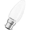 Image de Ampoule LED OSRAM Star, forme bougie, culot B25, filament, 2700 K (blanc chaud), 1,8 W, culot B22d, finition mate, 250 lm, 15 000 heures, idéale pour lampes de table et luminaires décoratifs