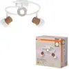 Image de Osram LED Deckenleuchte Decor Spot Cork Weiß Ø30cm 3 x 3,4W GU10 690lm Warmweiß 2700K Dimmbar verstellbar