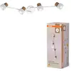 Image de Osram LED Deckenleuchte Decor Spot Cork Weiß 82cm 4 x 3,4W GU10 920lm Warmweiß 2700K Dimmbar verstellbar
