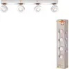 Image de Osram LED Deckenleuchte Decor Spor Pluto Weiß 70cm 4 x 4,8W 1800lm Warmweiß 3000K verstellbar
