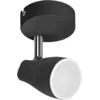 Image de Osram Spot De Plafond Led Spot Pear, Noir, 4,3w, 210lm, Lumière Directionnelle Avec Couleur De Lumière Blanc Chaud, Avec Tête Gu10 Flexible, Ampoule Gu10 Incluse, Ip20, 2700k.