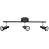 Image de Osram Led Spot Gu10 3 X 3,4w, 690lm, Noir, Température De Couleur 2700k, Ton Blanc Chaud, Design Intemporel, Ampoule Led Remplaçable, Idéal Pour L'intérieur, Cri 90, Têtes Réglables